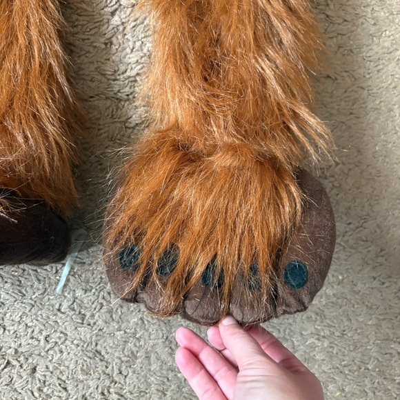 Star Wars Full Body Chewbaca Kids Furry Brown Costume Large BROKEN ZIPPER - Picture 3 of 7